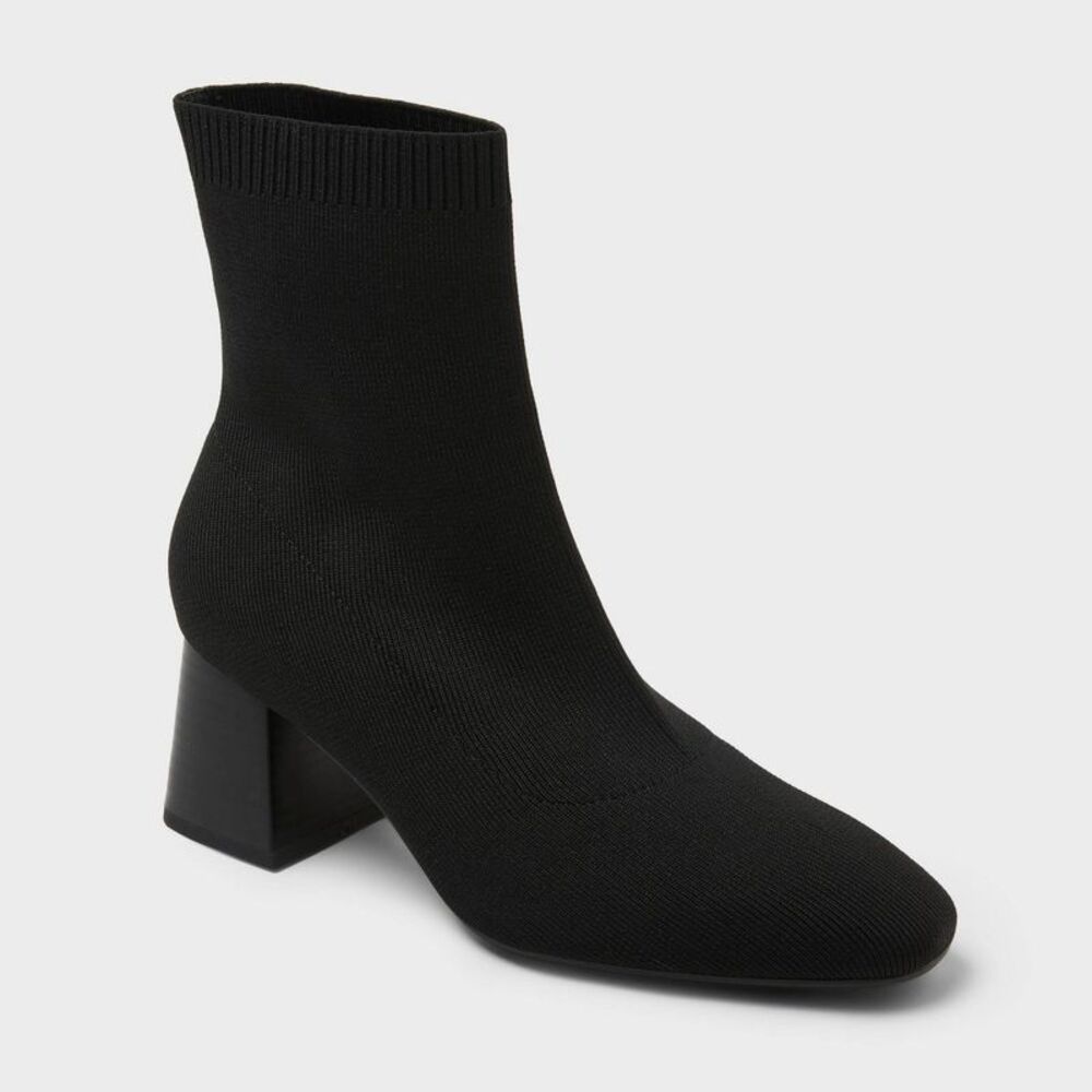Women's Kelsey Ankle Boots - A New Day Black 5